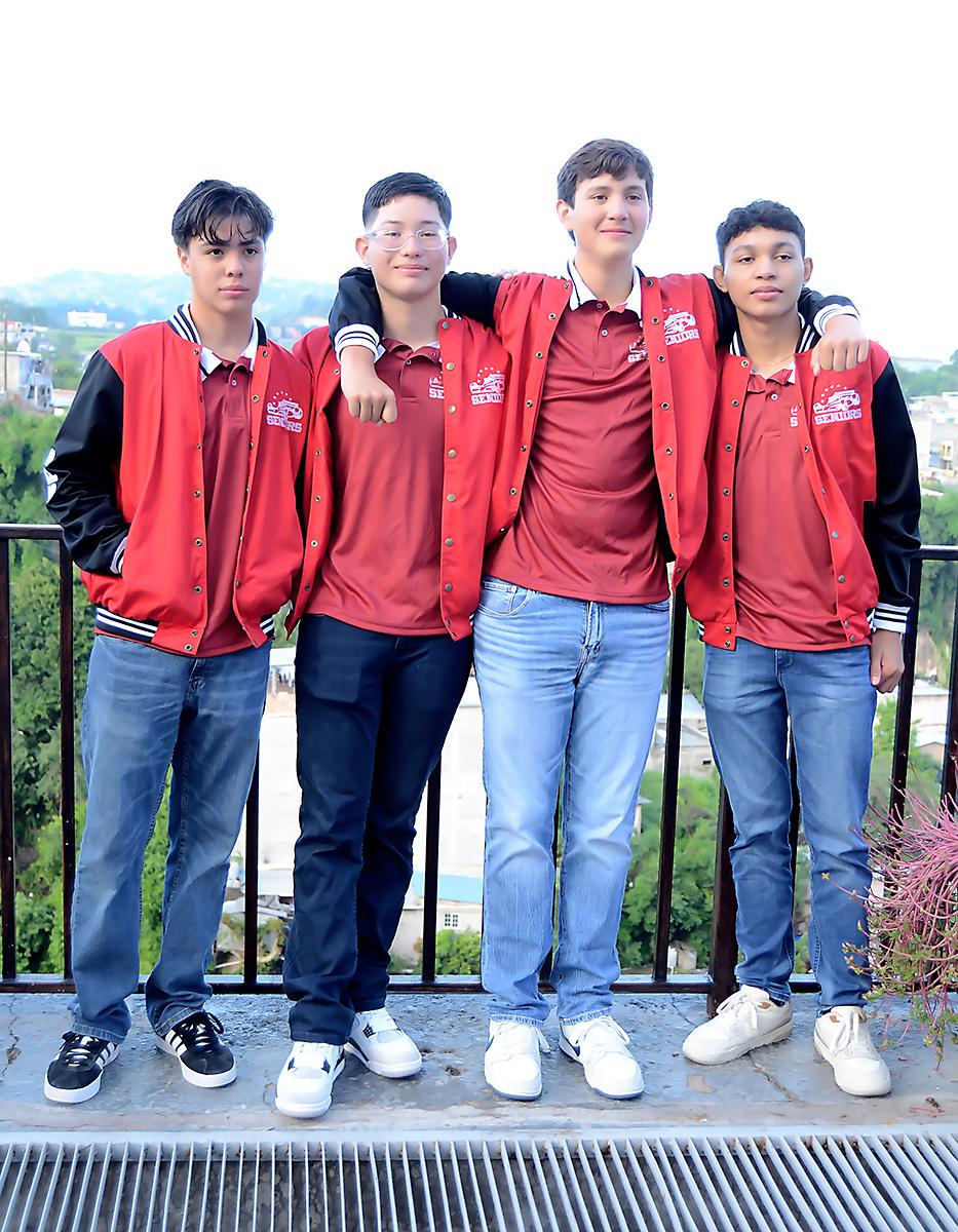 Alberto Zuniga, Ricardo Pastrana, Patrick Walters y Geremy Mejía