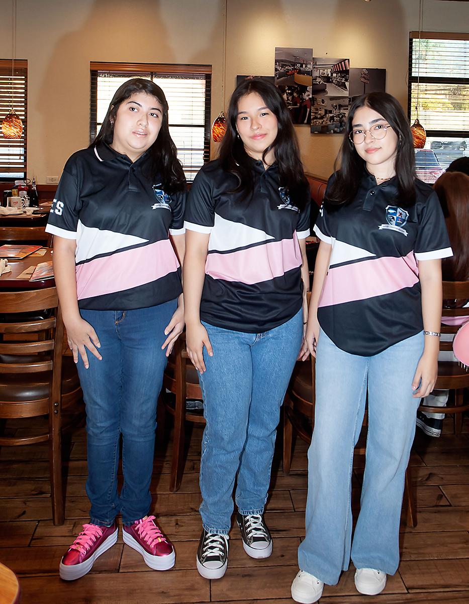 Mía Alvarenga, Andrea Hernández y Génesis Rodríguez