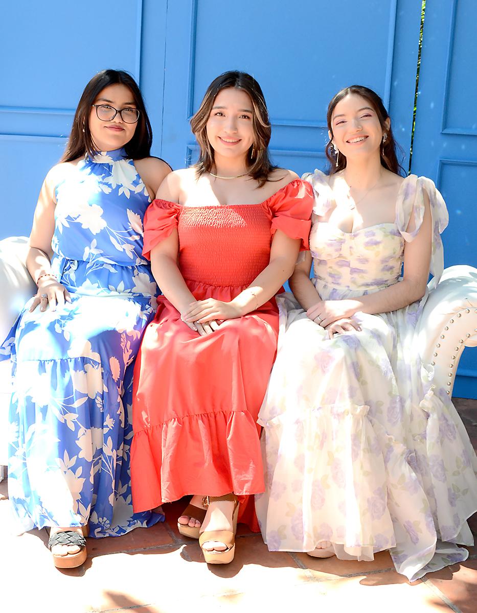 Natalia Boleres, Eva Cruz y Aissa Espinal.