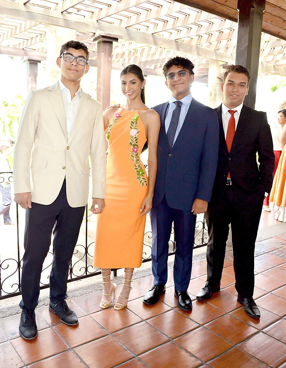 Héctor Duarte, Amanda Delgado, Ernesto Hernández y Joaquín Rivera.