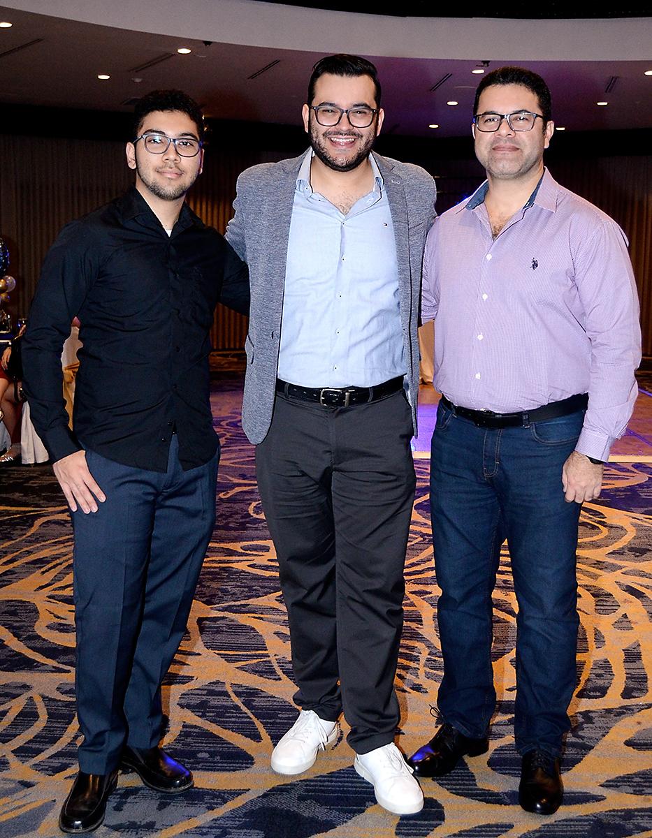 Diego Rodríguez, Gabriel Ortez y Roberto Rodríguez.