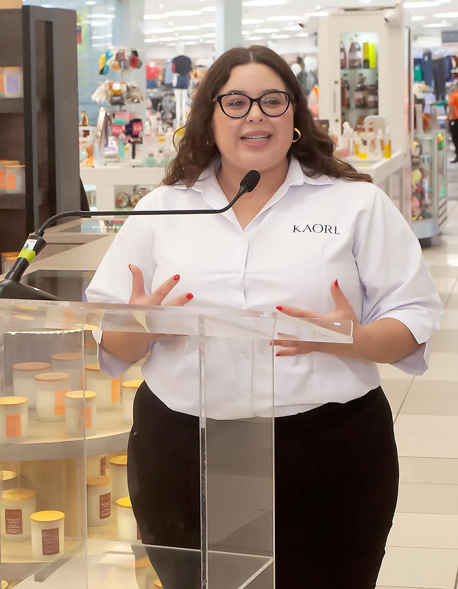 Sara Gutiérrez, Representante de la marca Kaori.