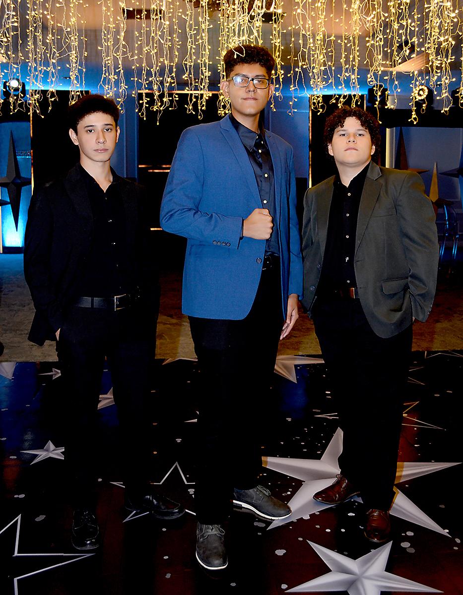 Joshua Cuestas, Diego Alonzo y Fausto Chavéz
