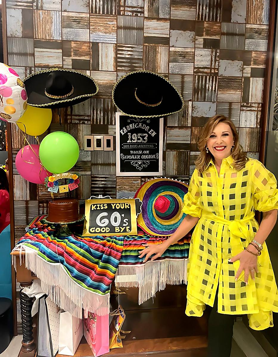 La cumpleañera Zobeida Handal de Saybe.
