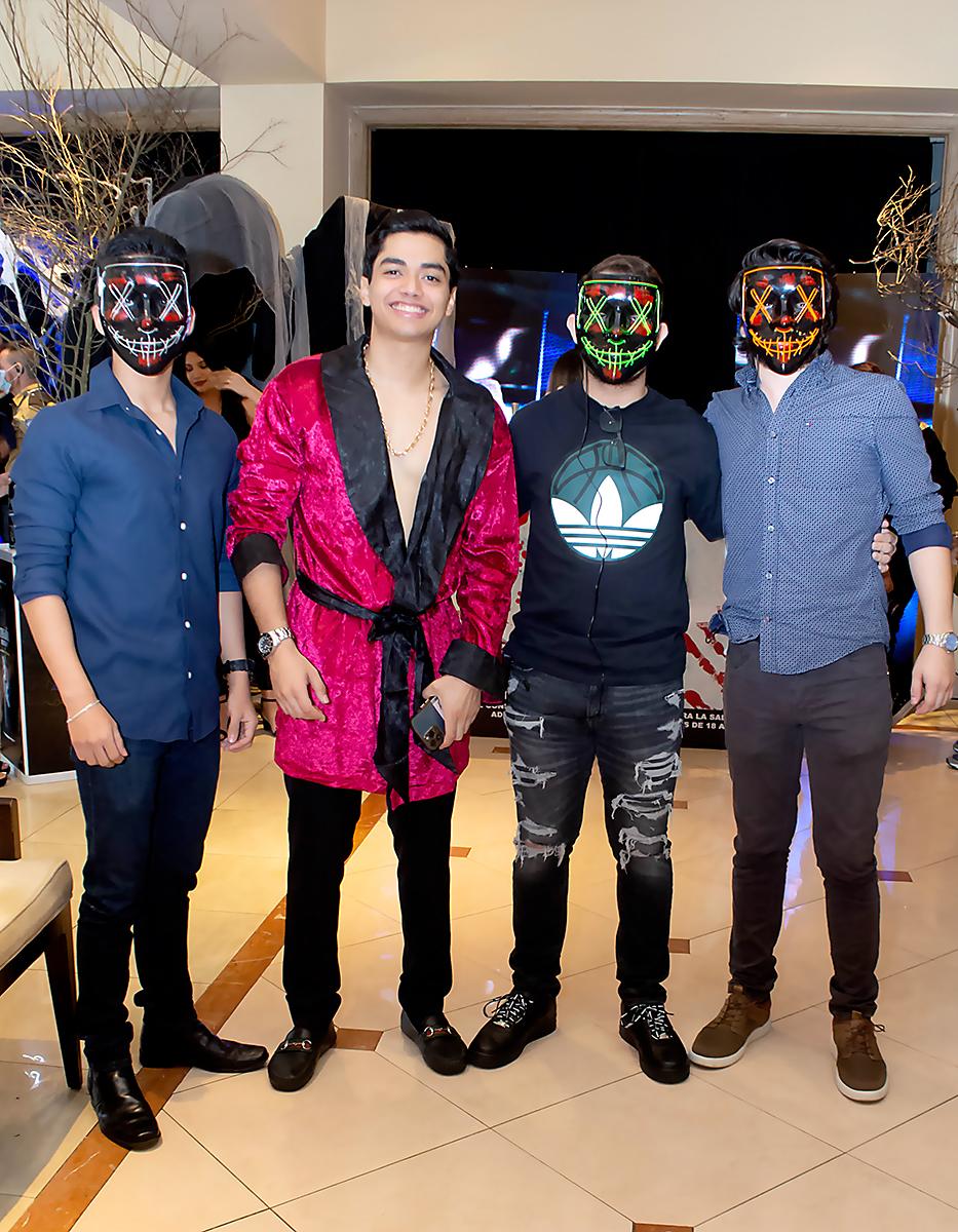 Víctor Maldonado, Ricardo García, Hansel López y Alex Mejía.