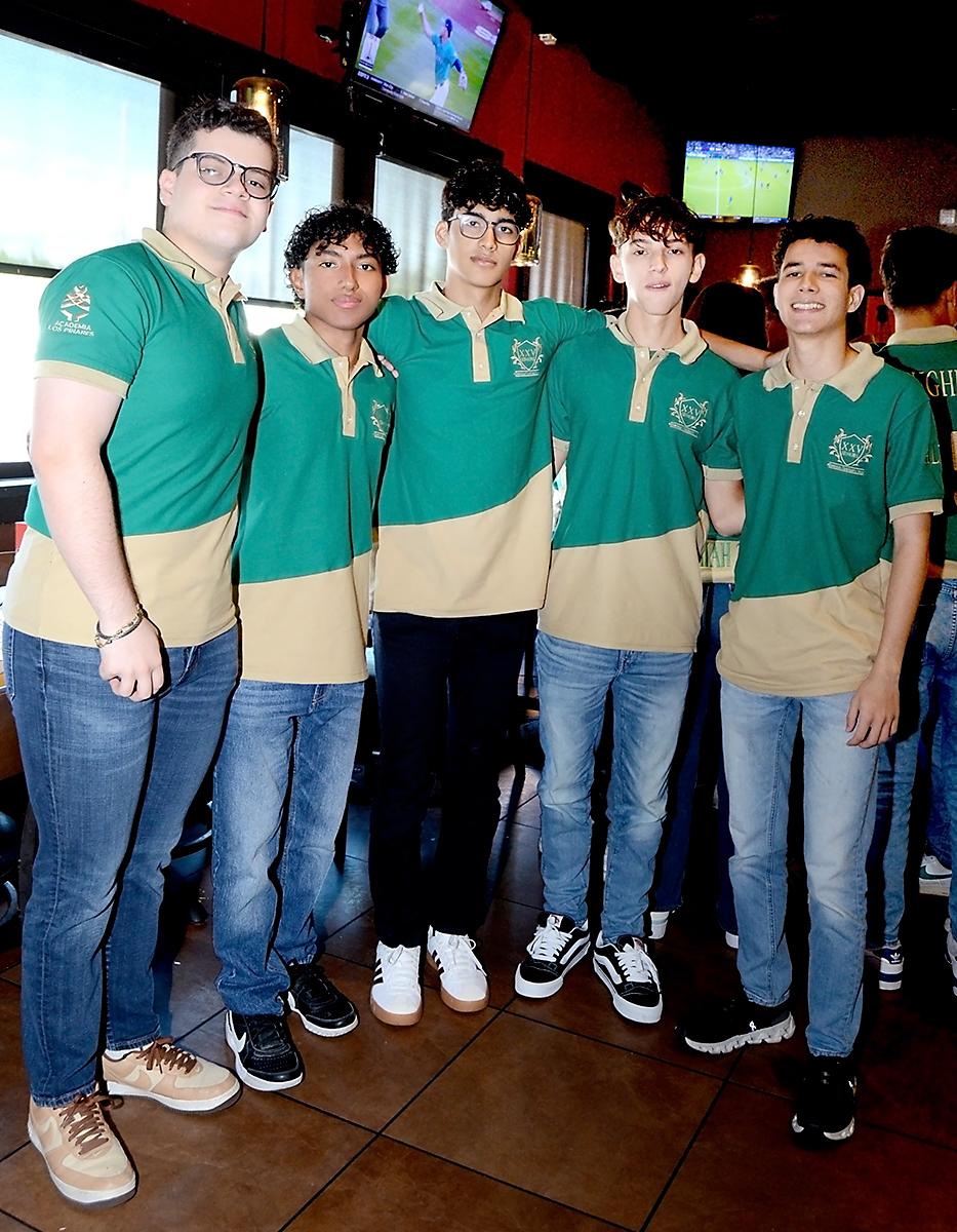 José Miguel Hernández, Diego Elvir, César Henríquez, Jack Zacapa y Leonardo Martínez.
