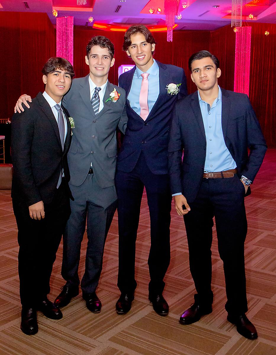 Carlos Handal, James Blanco, Arezzio Rietti y Juan Carlos Escoto 