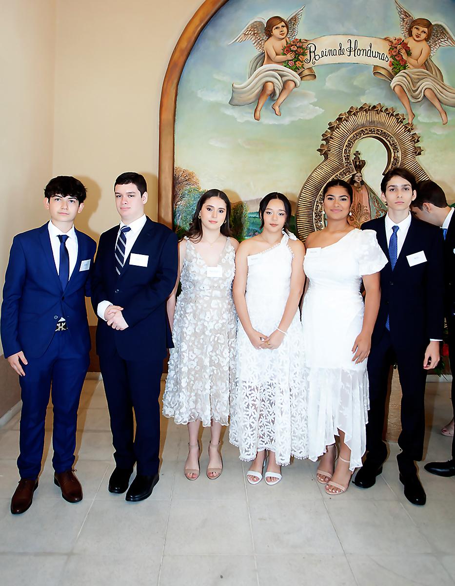 Jesús Bogran, David Calidonio, Ana Lucía Ávila, Renata Ávila, Sharika Bendeck y Ario Ayala.