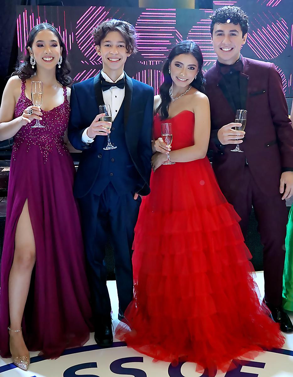 Ana Ruth Rivera, Ivan Ramírez, Keyla Turcios y David Morales.