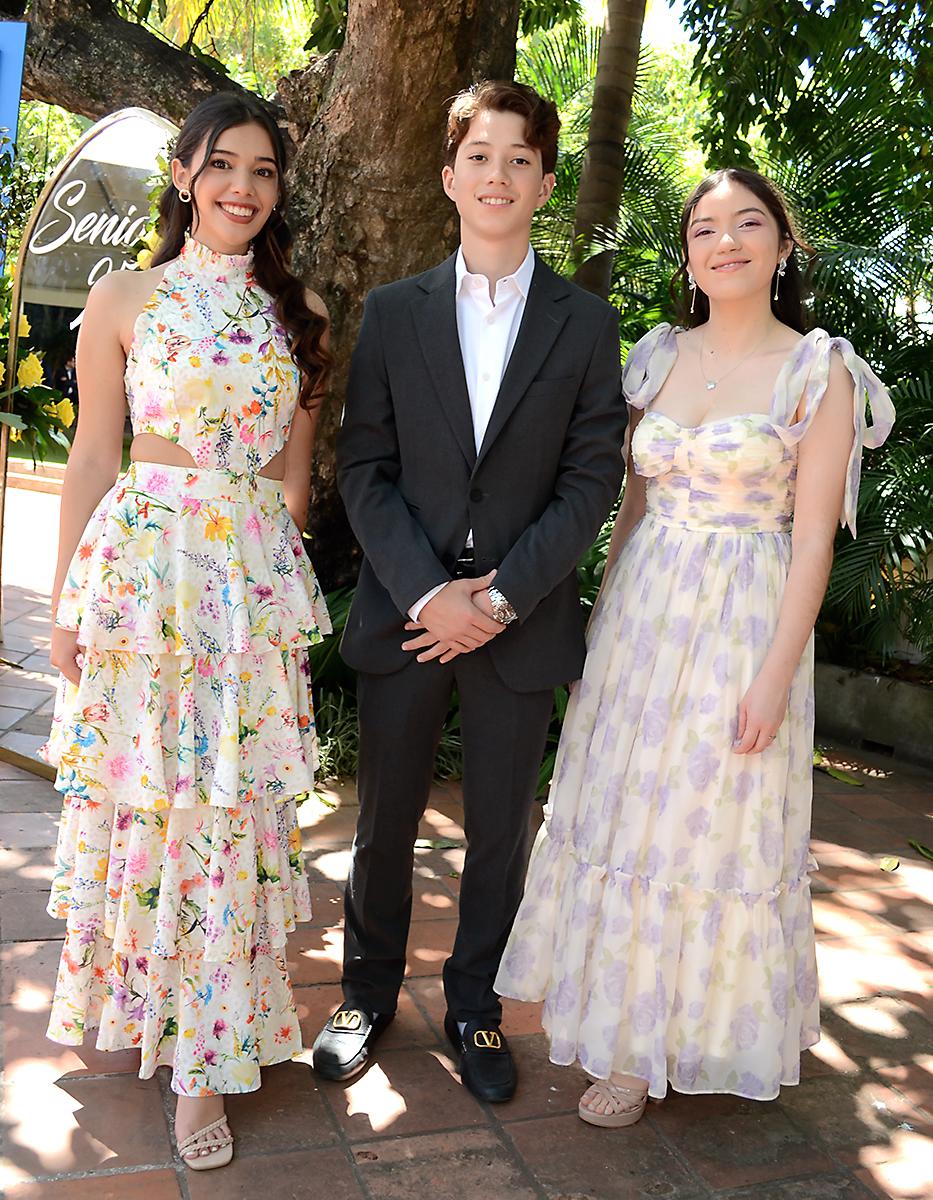 Isabella Nasser, Melki Rivera y Aissa Espinal.