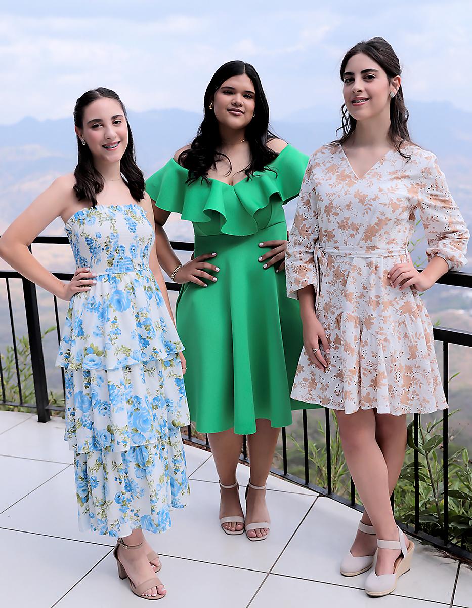 Mariana Álvarez, Mariangel Rojas y Ana María Álvarez.