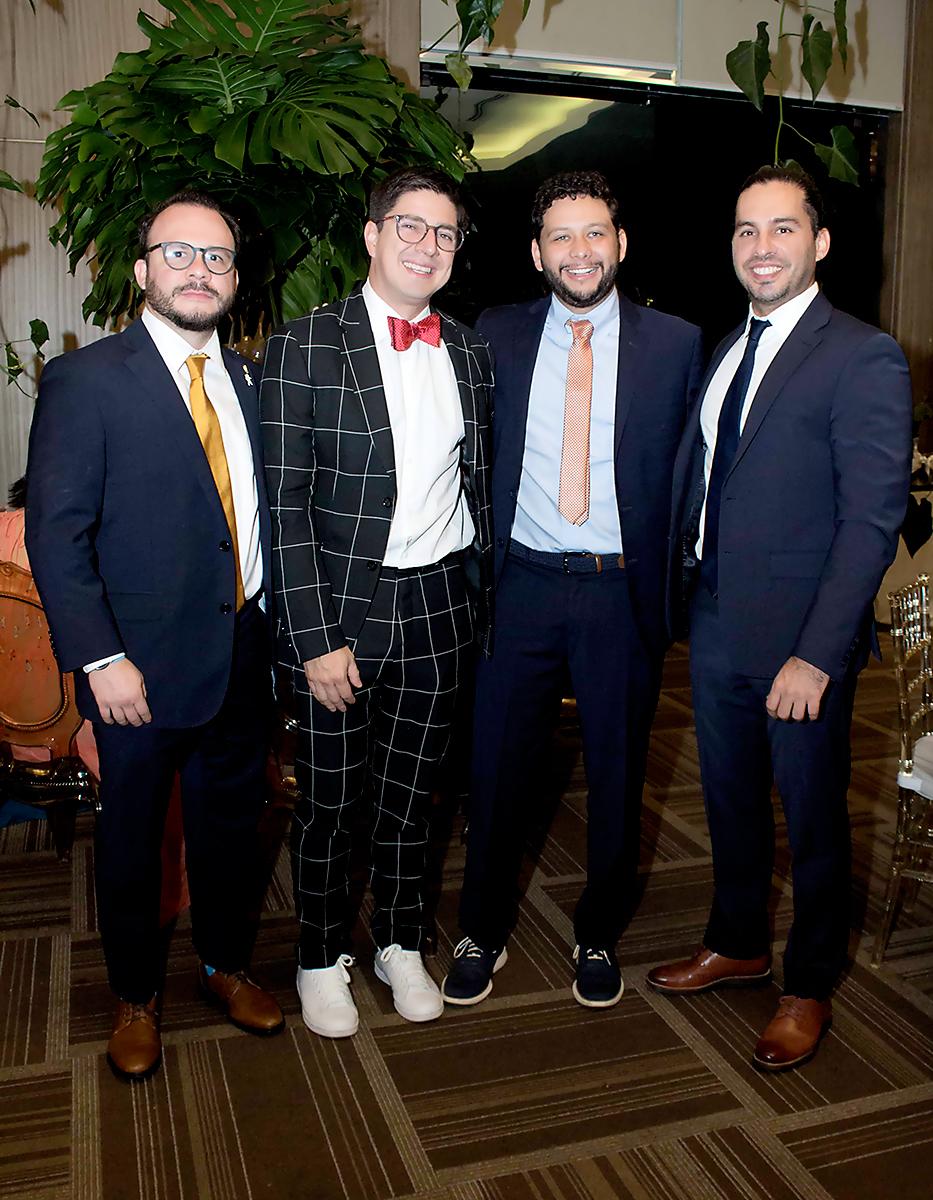 Daniel Mance, Mario Monterrosa, Juan Lasala y Felix Mena