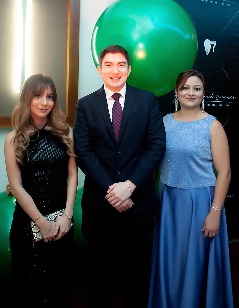 Yamileth Ortiz, Sergio Suazo y Laura Arauz.