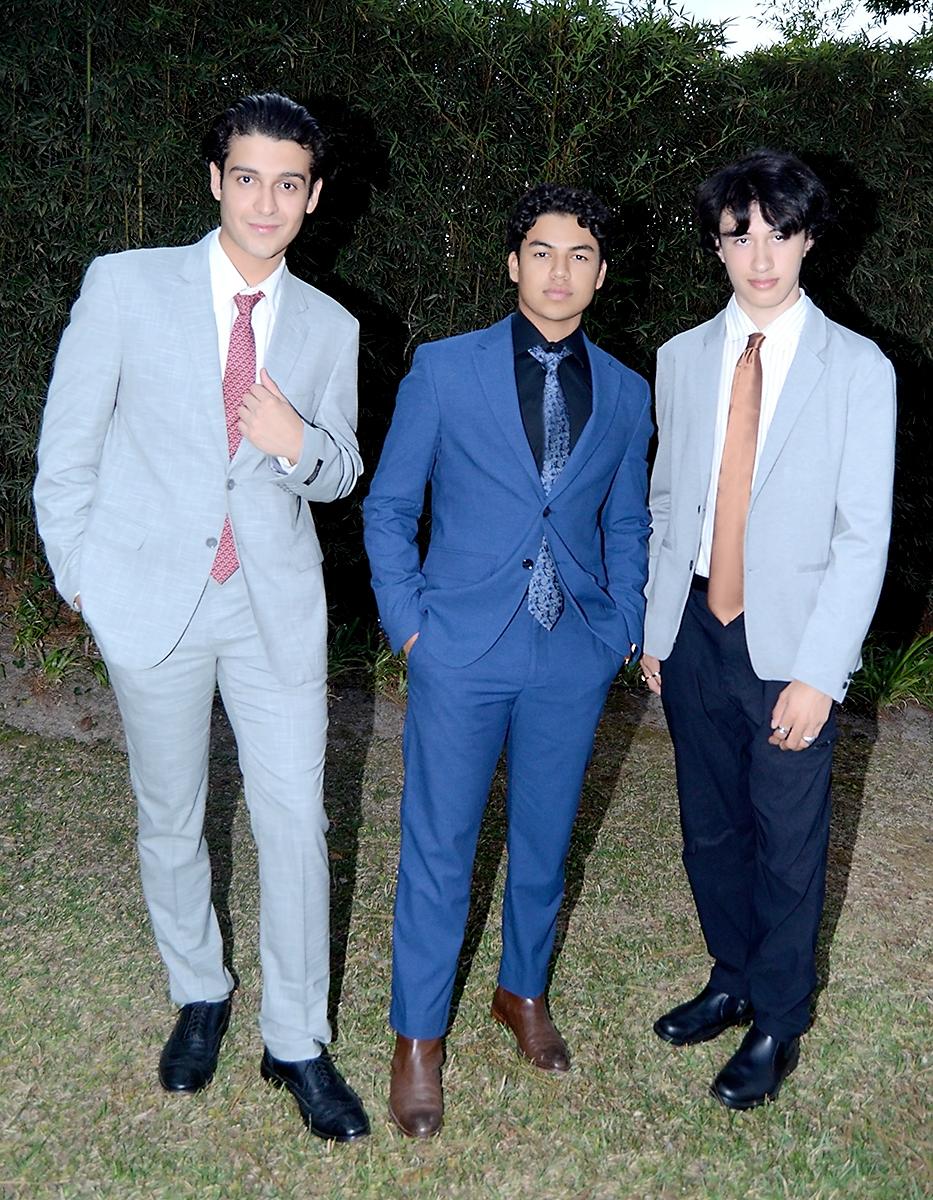 Mateo Deras, Elmer Hernández y Ricardo Talavera.