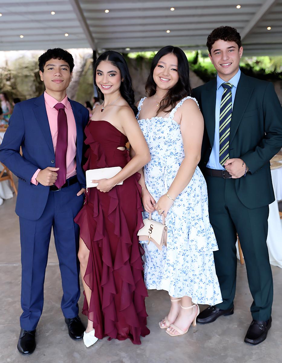 Ernesto Castro, Katherine Canizalez, Rossely López y Jorge Rodríguez. Ernesto Castro, Katherine Canizalez, Rossely López y Jorge Rodríguez.
