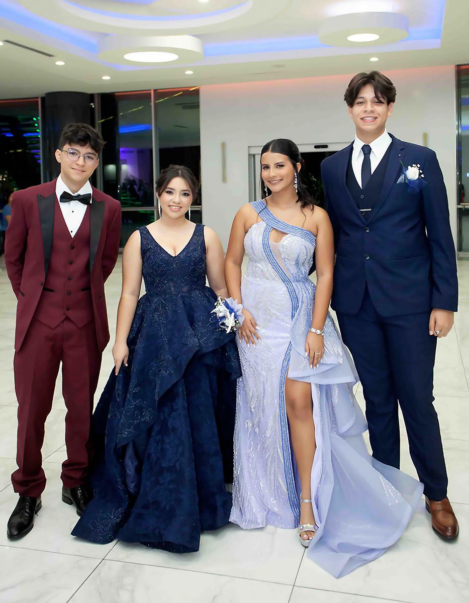 Robert Deangelo, María Fernanda Camacho, Tiffanny Solano y Jersson Ramos.