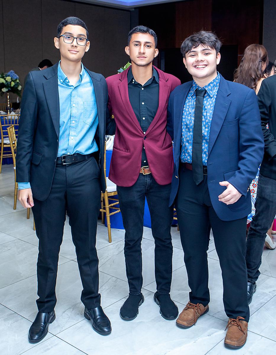  José Moran, Dijan Sahy y Olvin Rivera