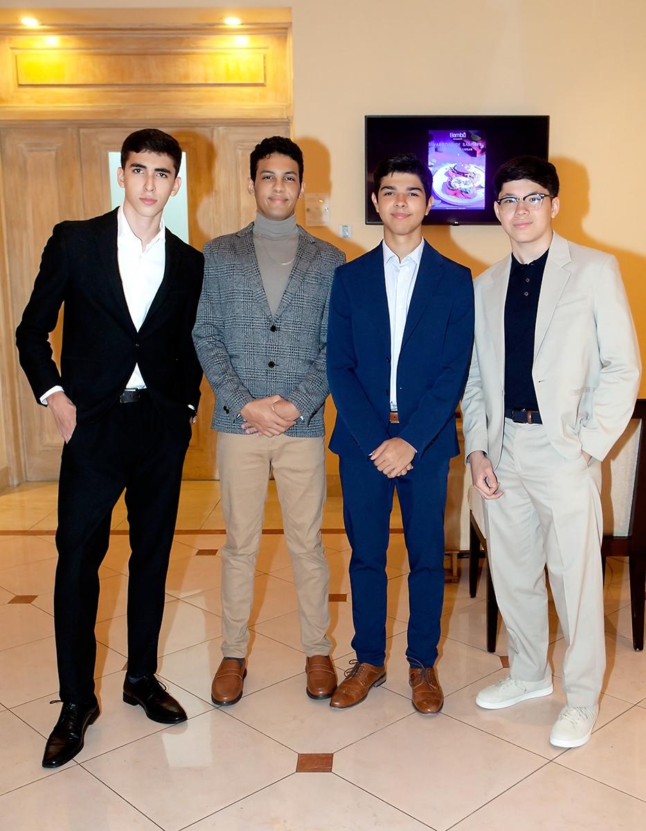 Luca Trimarchi, Gabriel Ponce, Denis Perdomo y Tulio Brown. 