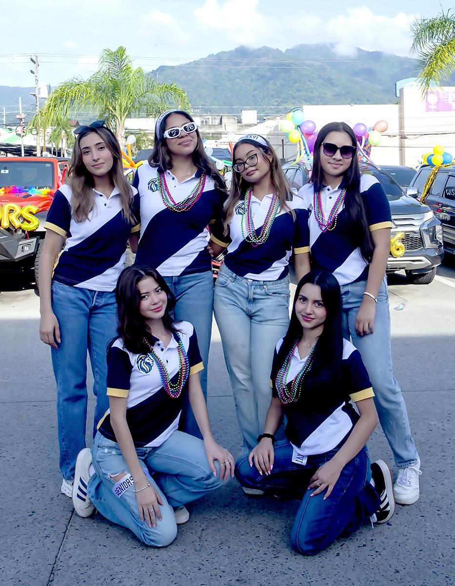 Camila Mayorga, Elissa Mejía, Ariana Mejía, Andrea Zapata, Danna Ferrary y Sofía Mejía.