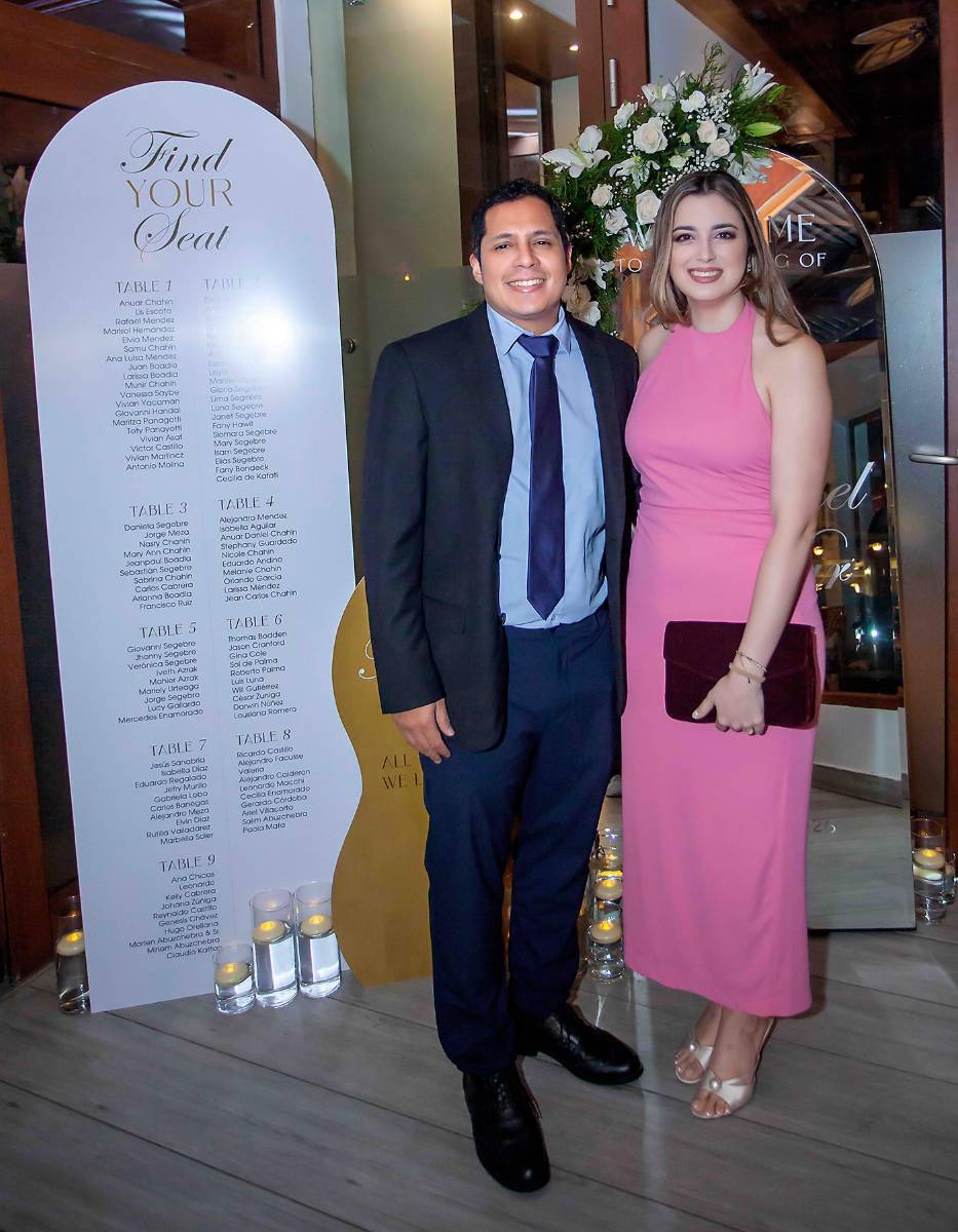 Orlando García y Melanie Chahín.