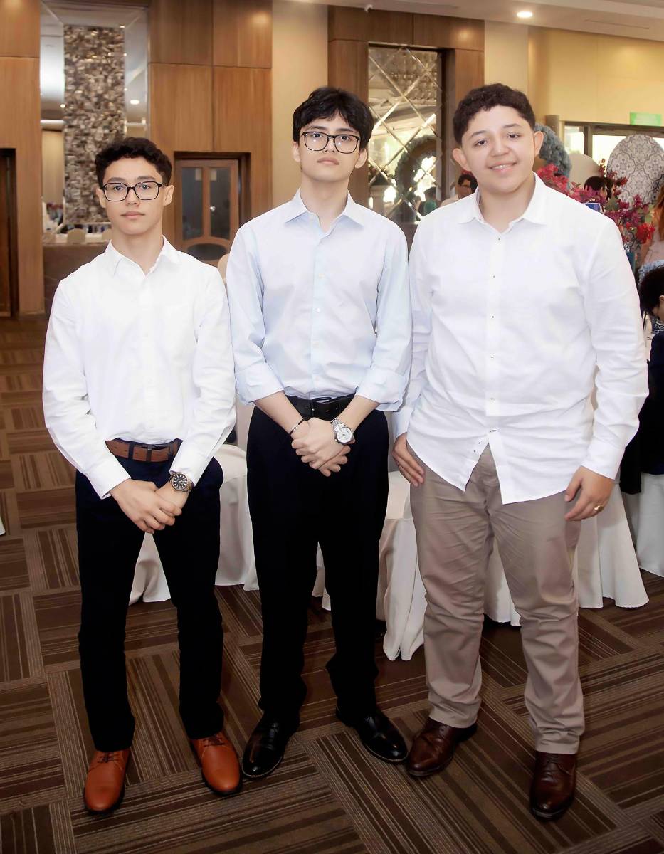 José López, Mateo Madrid y Lucas Gómez.