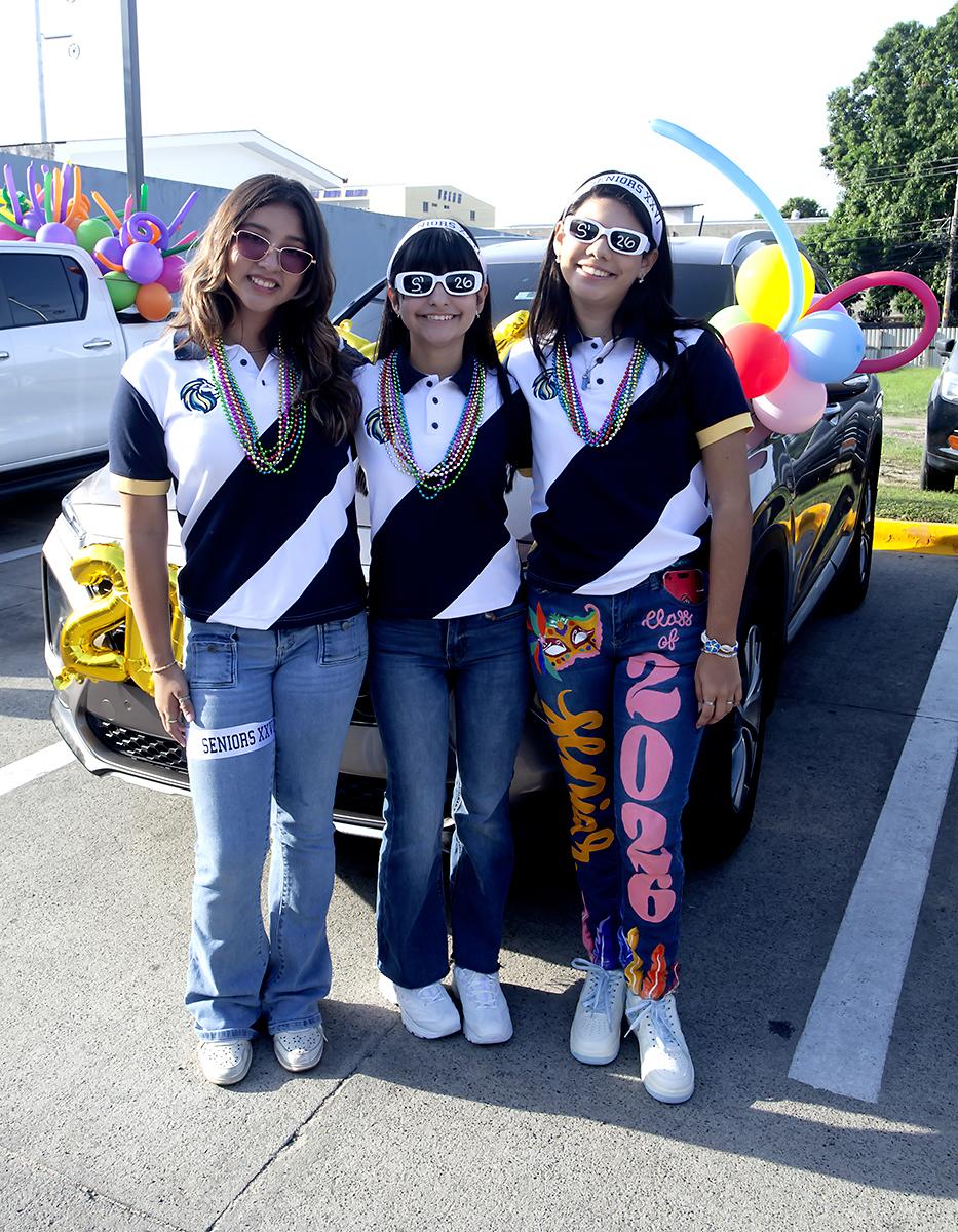 Sophia Cuéllar, Sofía Pinto y Alison Rivera.