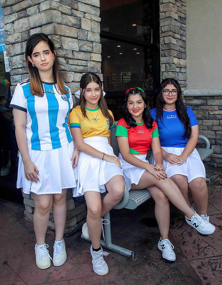Andrea Caballero, Heydi Jerezano, Ana Bustillo y Sara Zelaya.