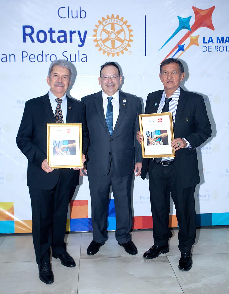 Oscar Rodríguez, Oscar Bográn y Nayo Caballero.
