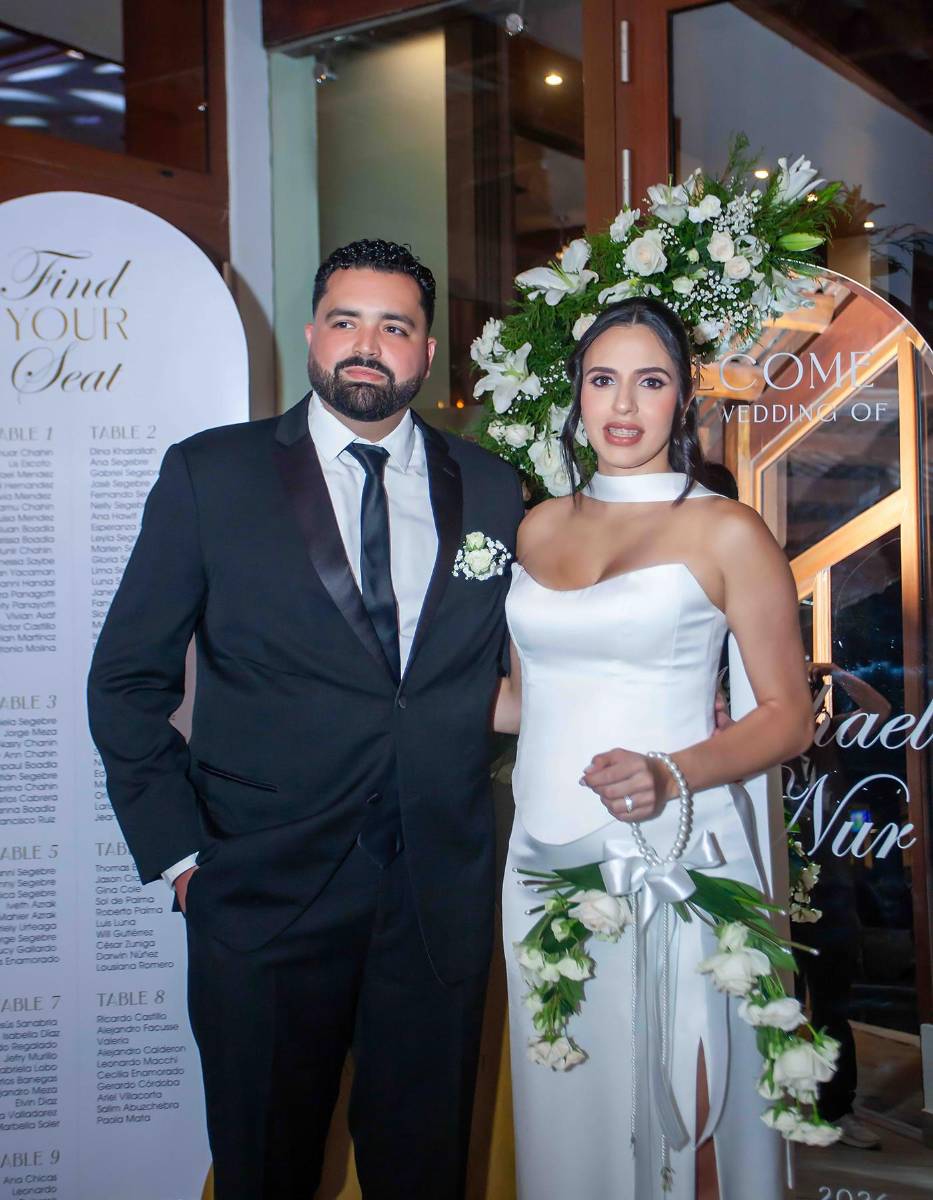 Los enamorados Michael Chahín y Nur Segebre.