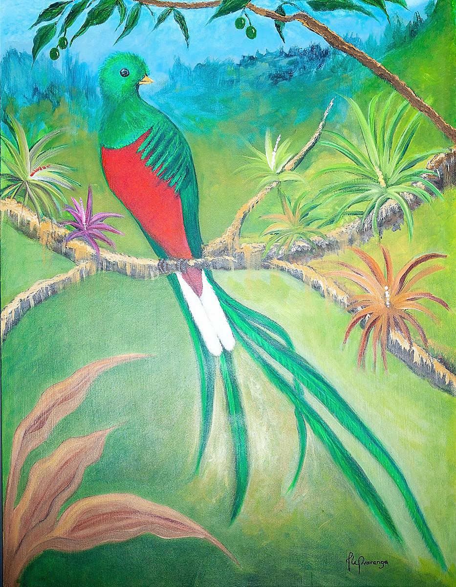  “Quetzal en libertad” de Ingrid Alvarenga.
