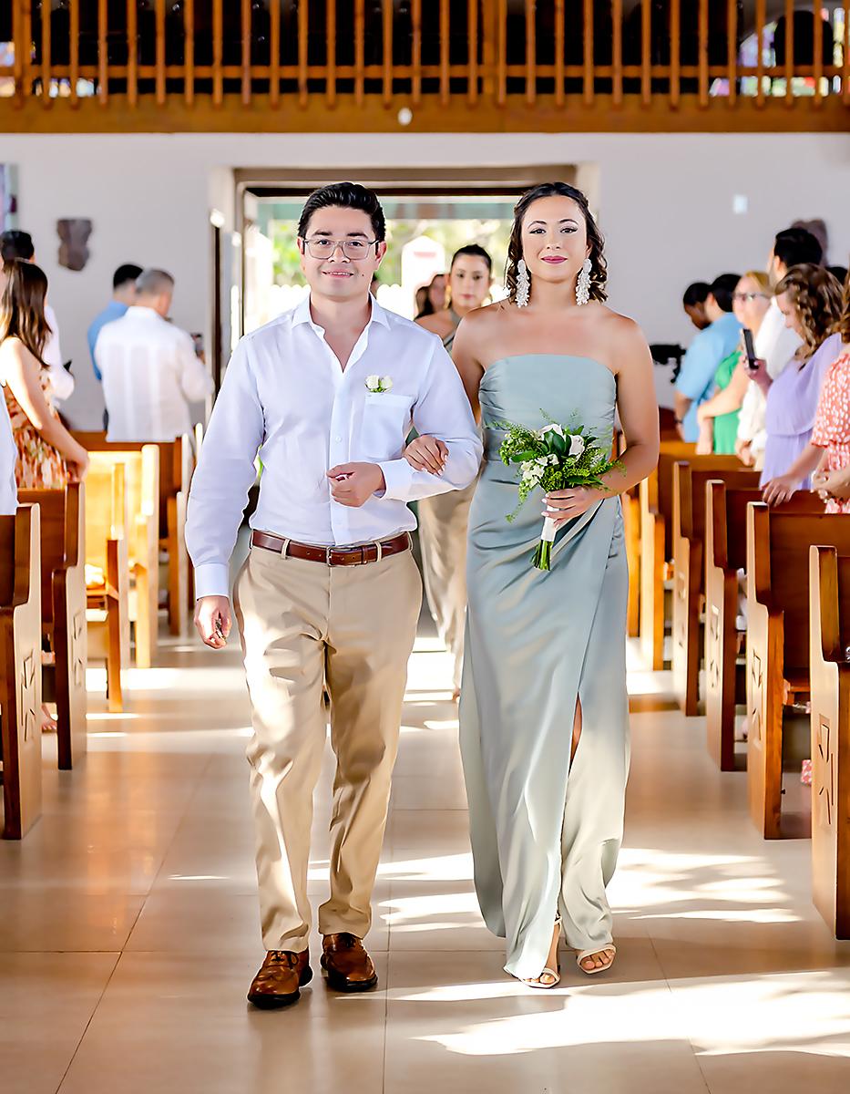 Edwin Velásquez e Isabella Marsan.