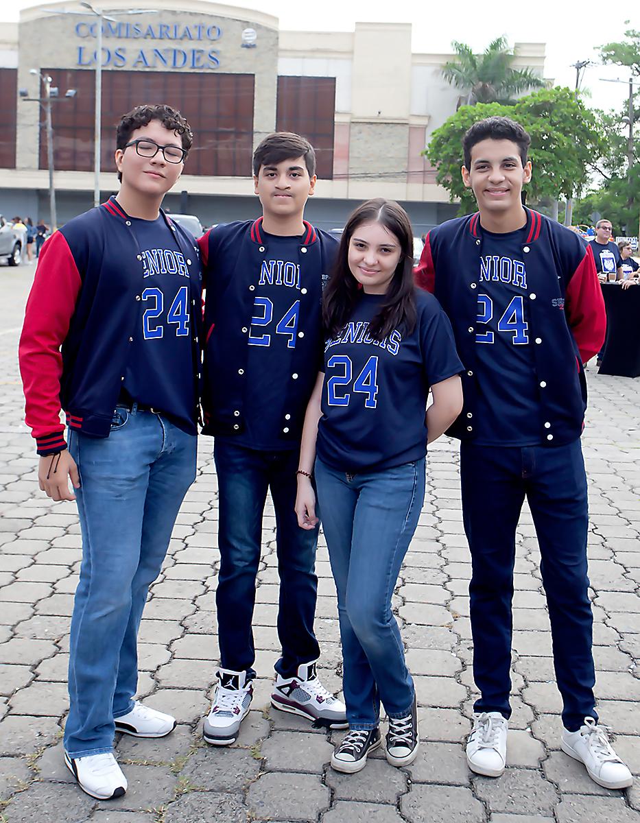 Onán Hernández, Diego Fonseca, Daniela Altamirano y Gabriel Ponce.