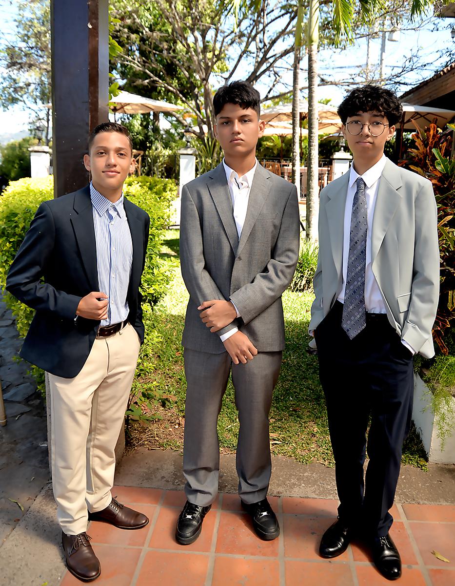 Daniel Mayorquin, Alejandro Ayestas y Sebastián Rosales