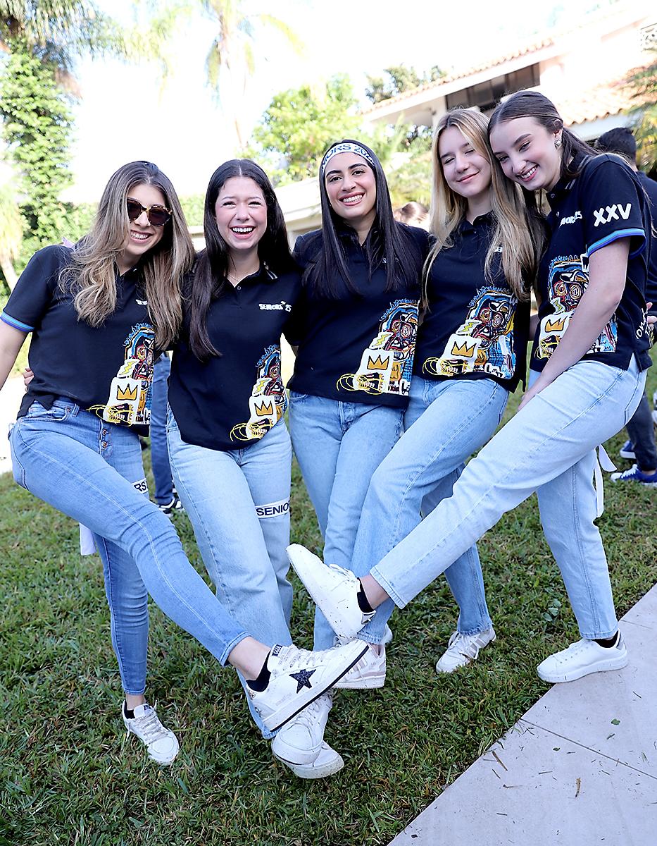 Saroginy Girón, María Lucía Morales, Siham Richmagui, Grecia Ubilla y Victoria Mejía.