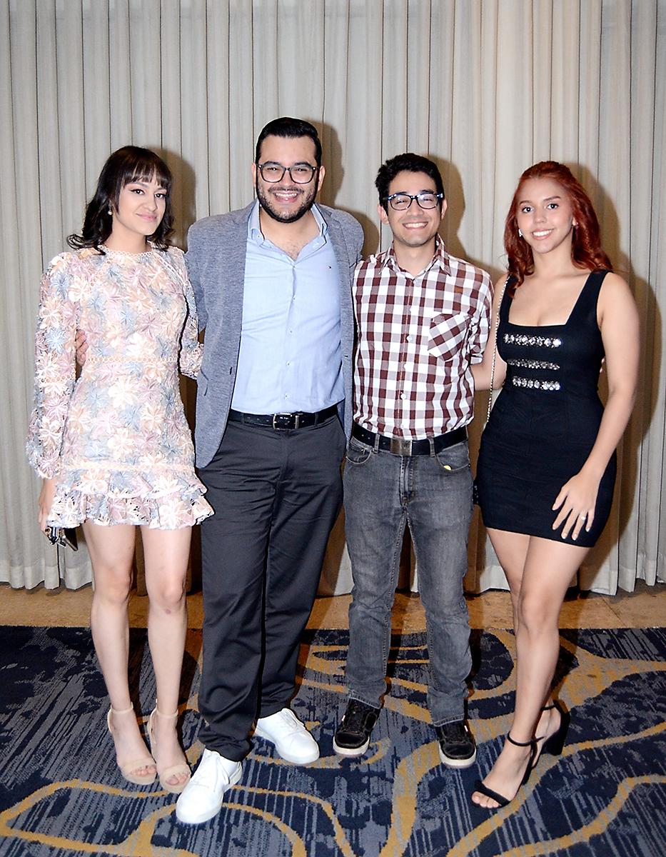 Carmen Sorto, Gabriel Ortez, Jorge Castro y Andrea Urbina.