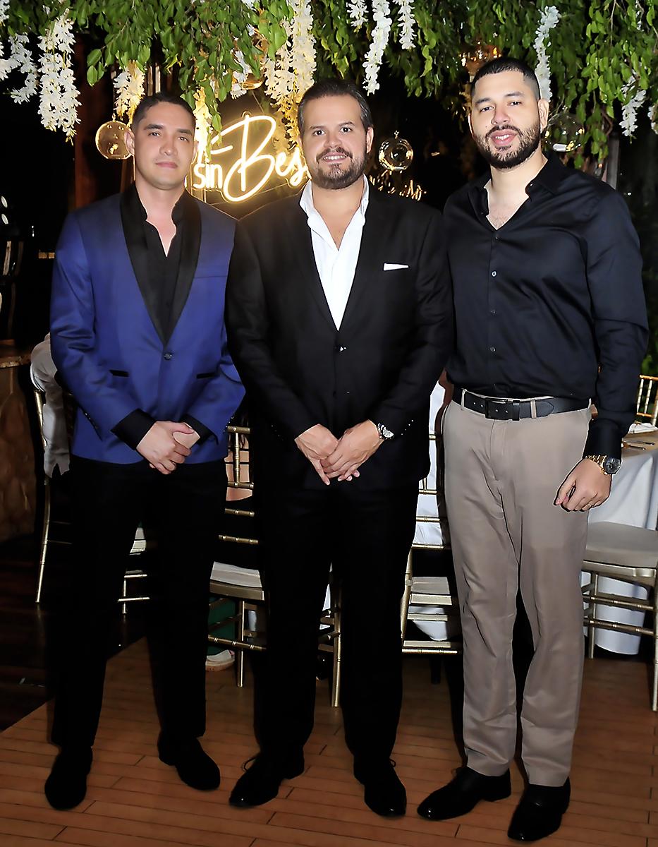 David Reyes, Daniel Paredes y José Paguaga.