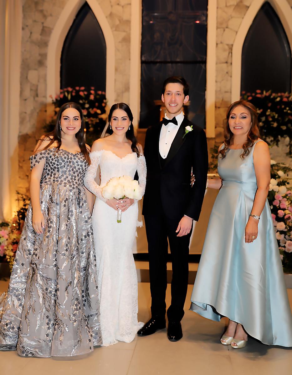 Samahra Kafati, Samira Kafati, Paolo Burgos y Maribel Acevedo
