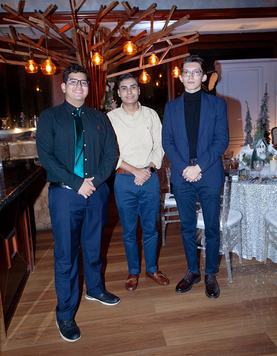 Ángel Sabillón, Sebastián Rodríguez y Mario Zaldívar.