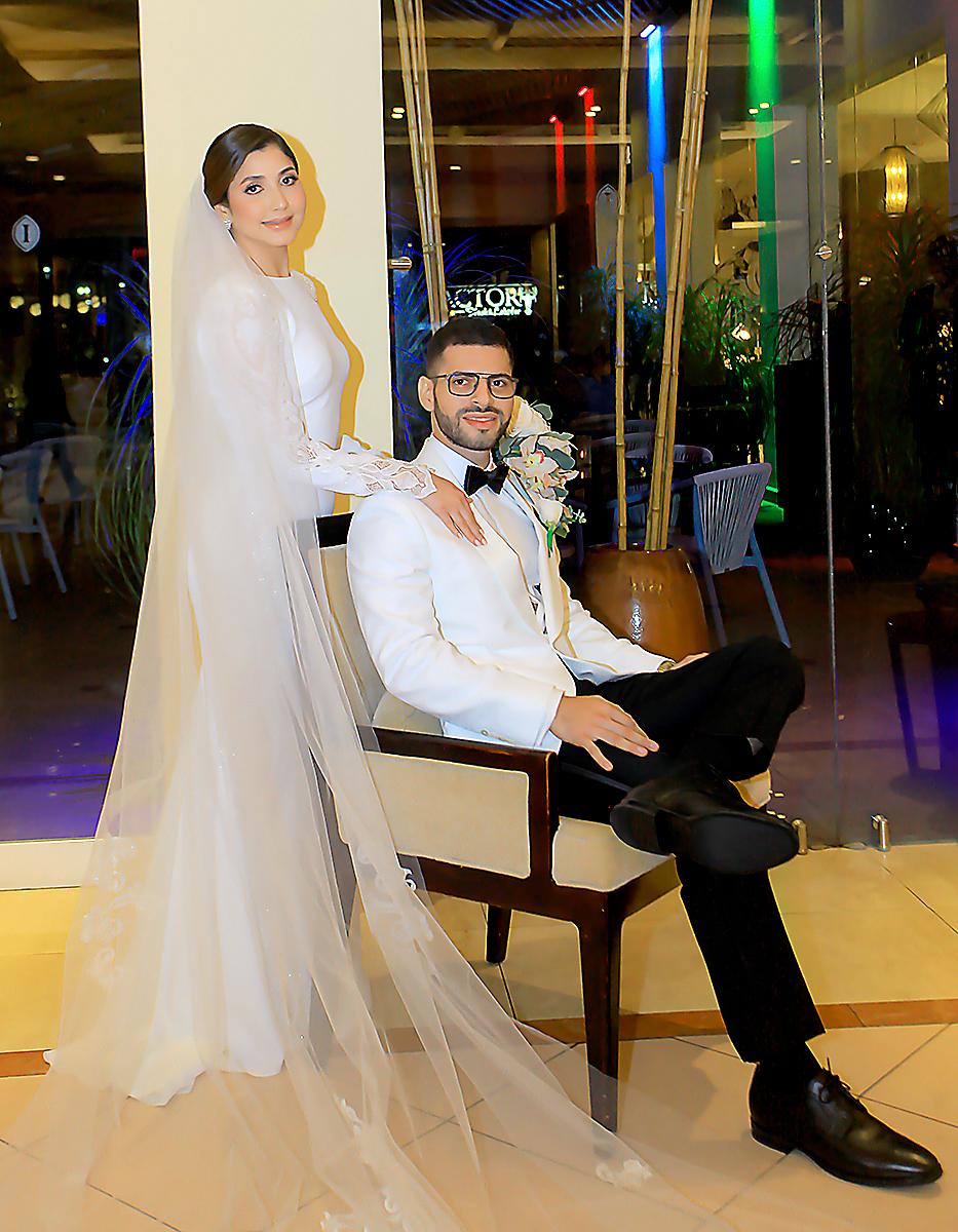Katia Cordón y Ricardo Brizuela, el día de su boda eclesiástica.