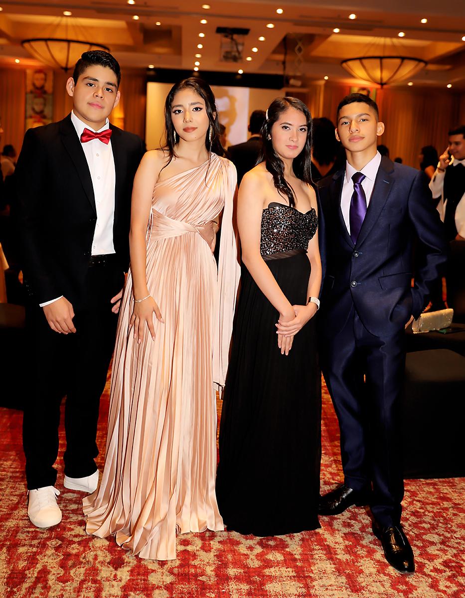 David Mendoza, Nemesis Soto, Genesis Lopez y Alejandro Ortez