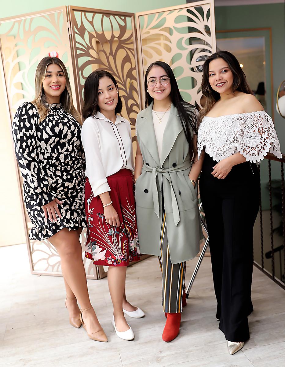 Sofía Alfaro, Andrea Carías, Cesia Espinal y Ana Gómez.