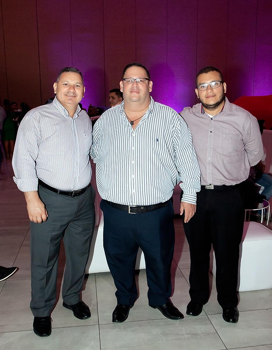 Mardoqueo Bueso, Ramón Paz y Damián Barahona.