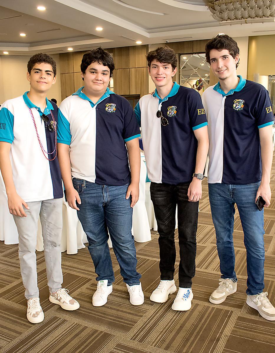 Pablo Quintana, Emanuel Yanes, Christian Nehring y James Blanco.