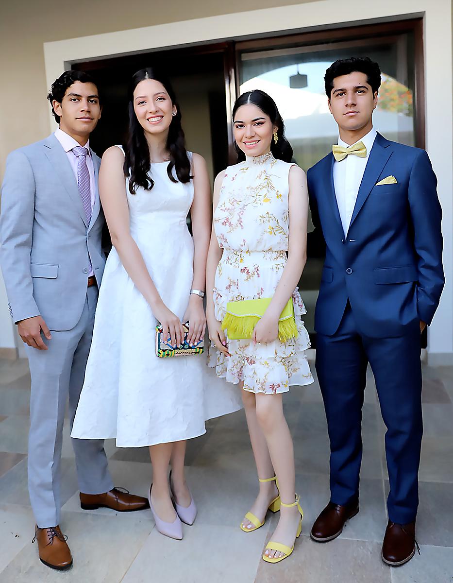 Marco Ramírez, Isabella Boquin, Isabella Mendoza y Luciano Coello