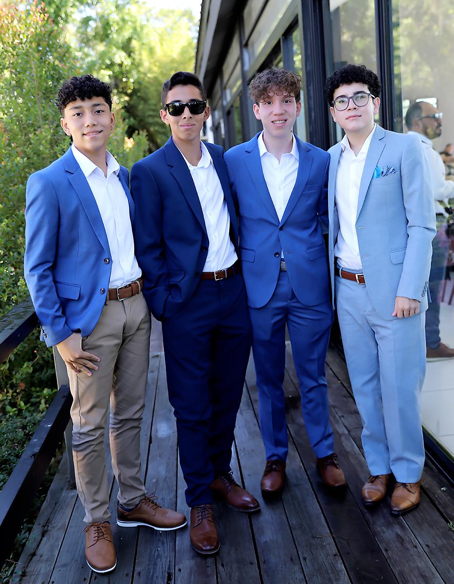 Emilio Vásquez, Sebastián Coello, Raúl Rodríguez y Eduardo Arévalo.