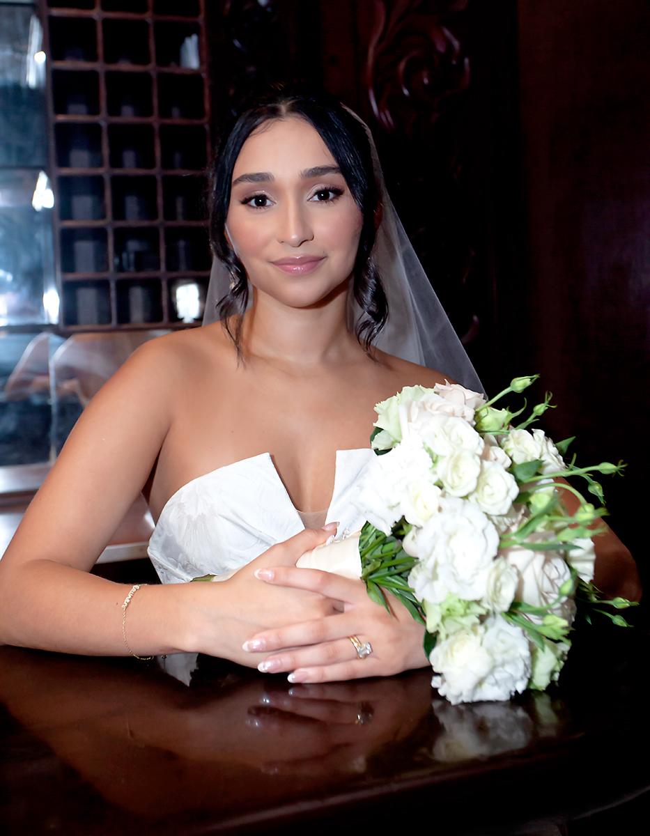 La novia: Lauren Michelle Cardona Almendarez.
