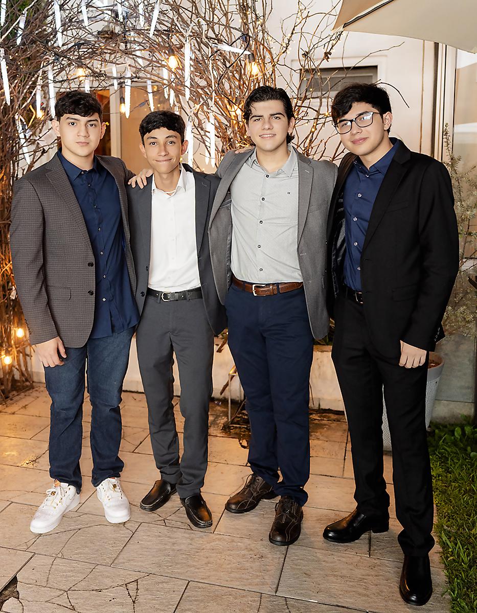 Carlos Coto, Josué Ocampo, Norman Anino y Carlos Ríos.