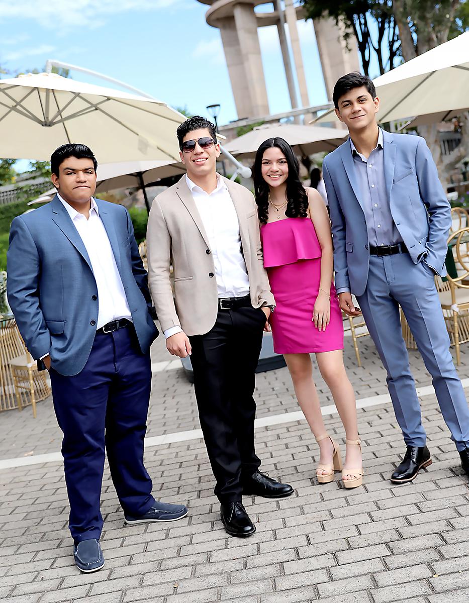 Rodolfo Blanco, Gabriel Alvarado, Mariela Ucles y Erwin Álvarez