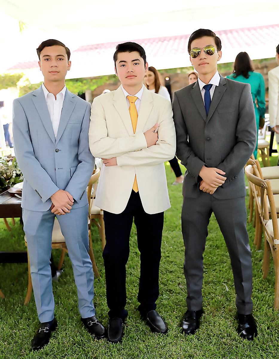 Juan José Lagos, Luis Andrés Cisne y José Luis Ordoñez.