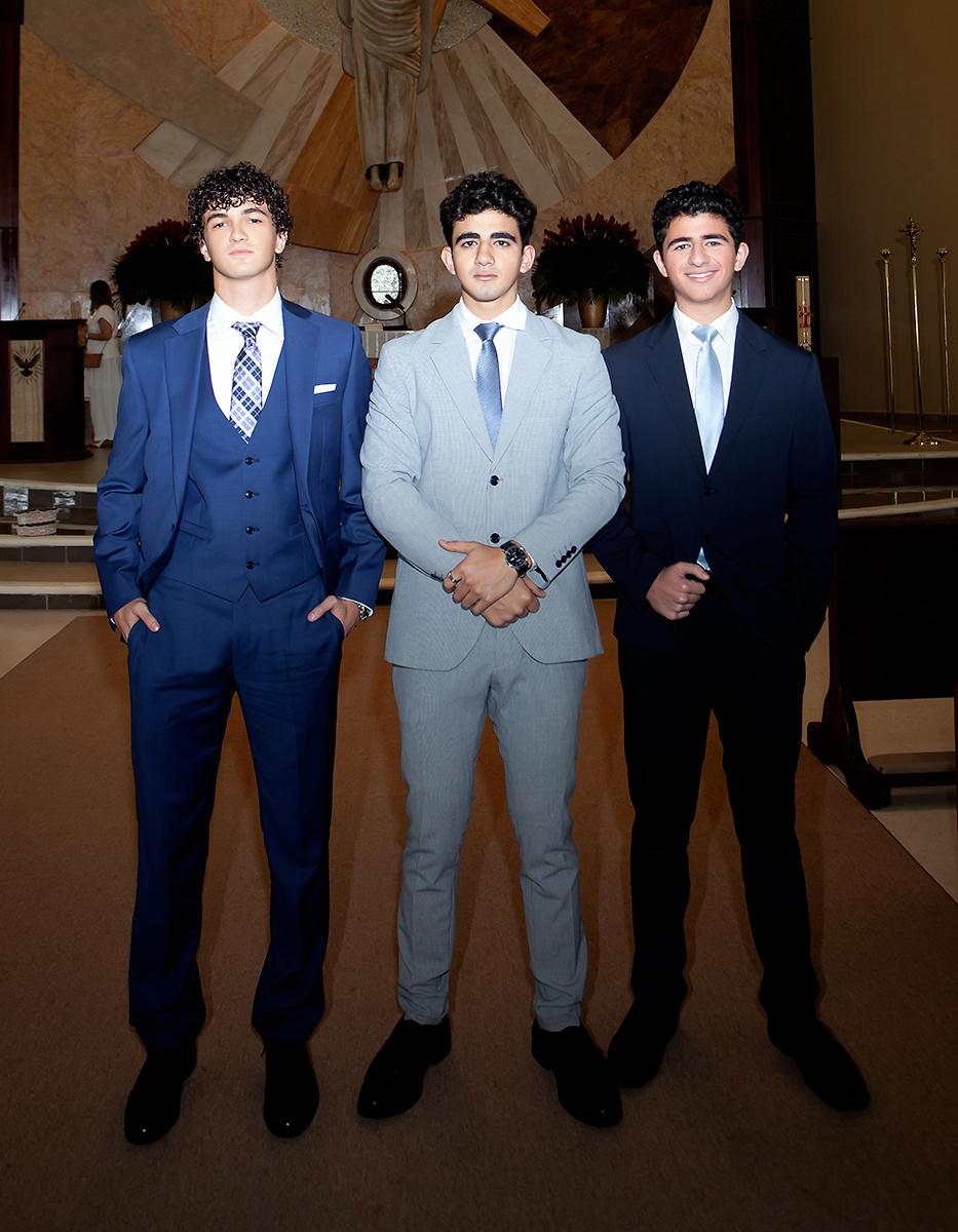 Juan Aramendía, Emilio Faraj y Sergio Villafranca.